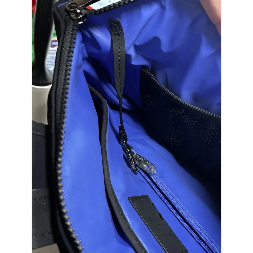 Caraa x Athleta Backpack Black Neoprene‎ Laptop Travel Bag Removable Pouch